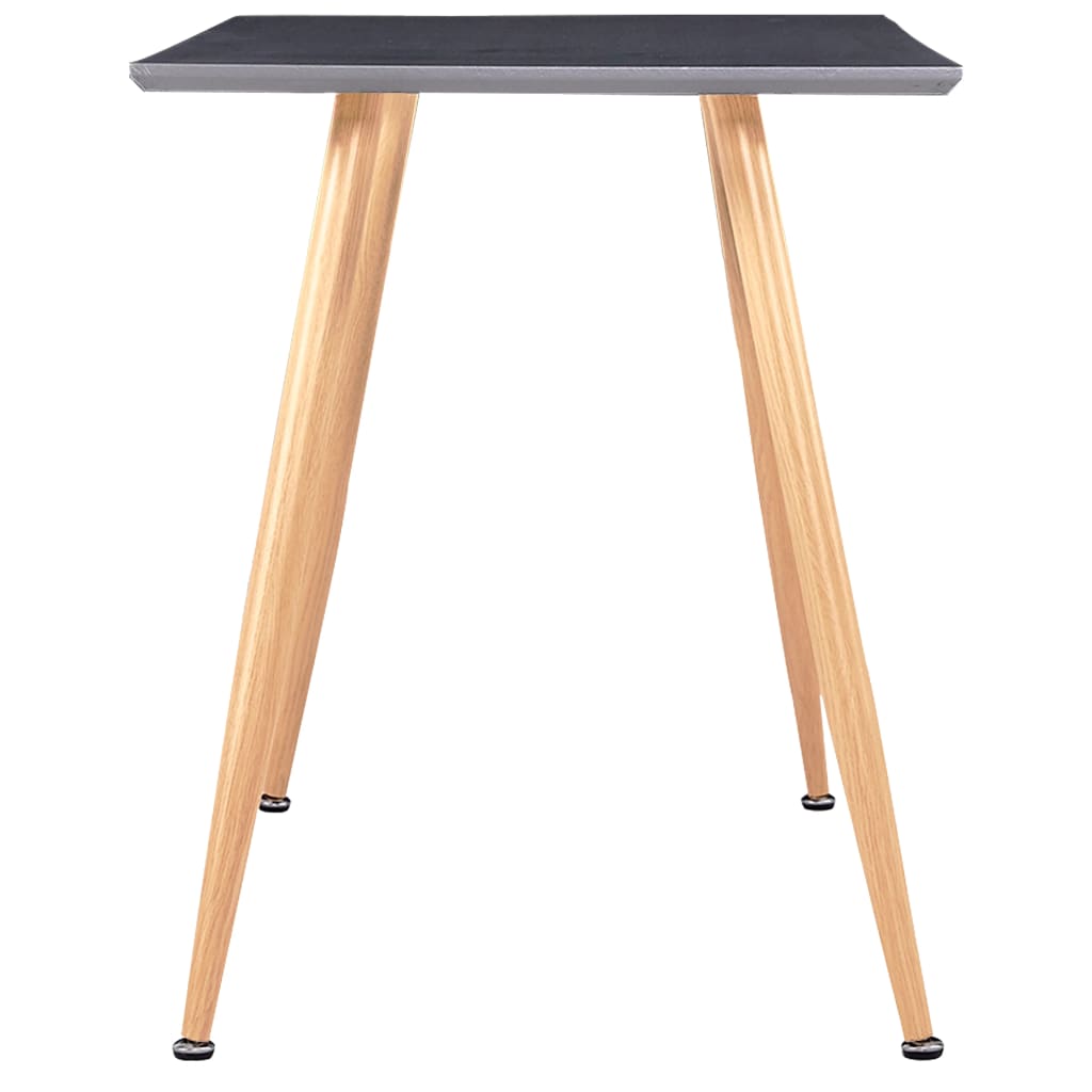 Spisebord grå og eik 120x60x74 cm MDF vidaXL