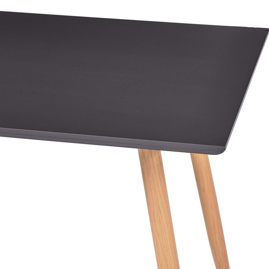 Spisebord grå og eik 120x60x74 cm MDF vidaXL