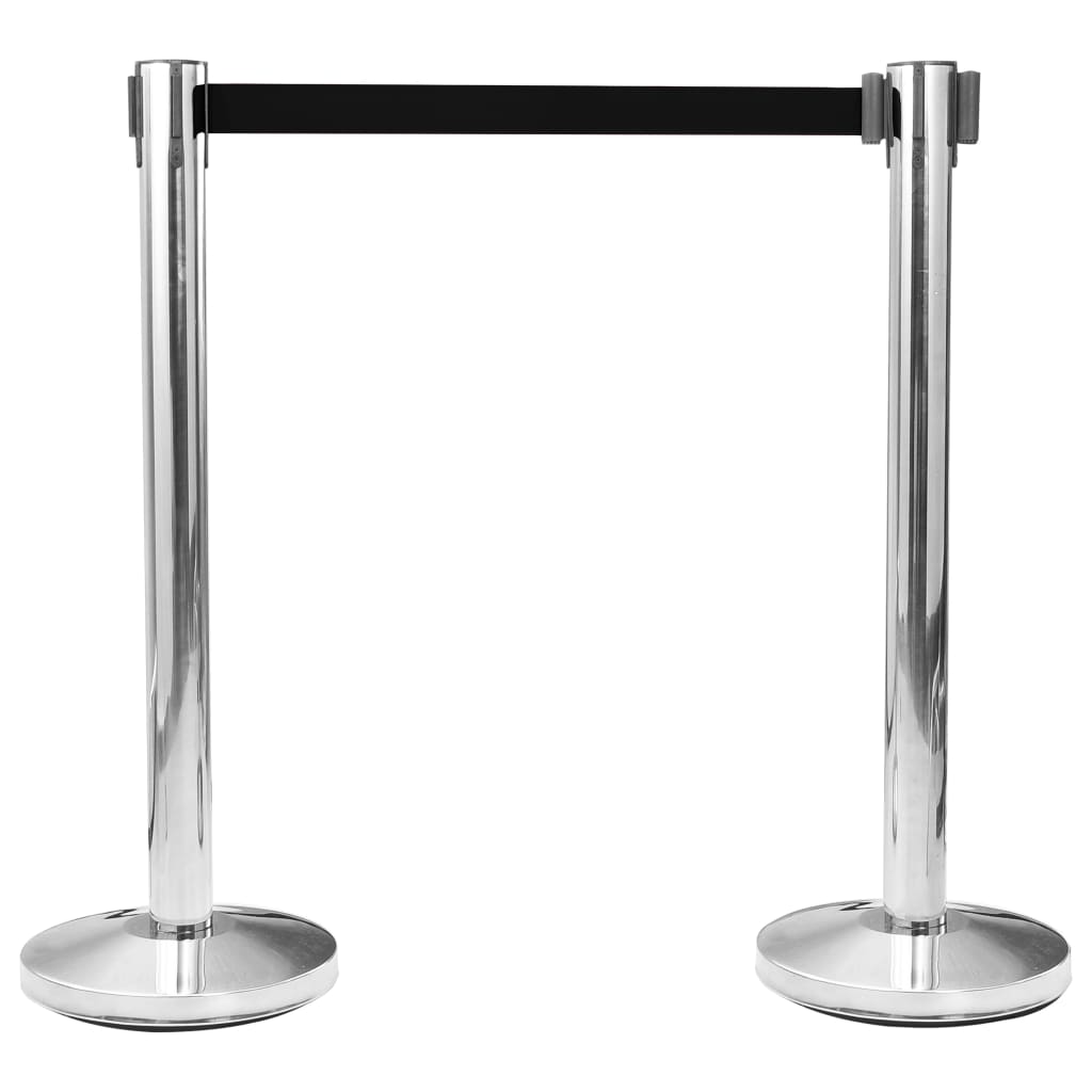 Uttrekkbart sperrebånd 200 cm svart