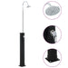 Soloppvarmet dusj svart 214 cm 20 L