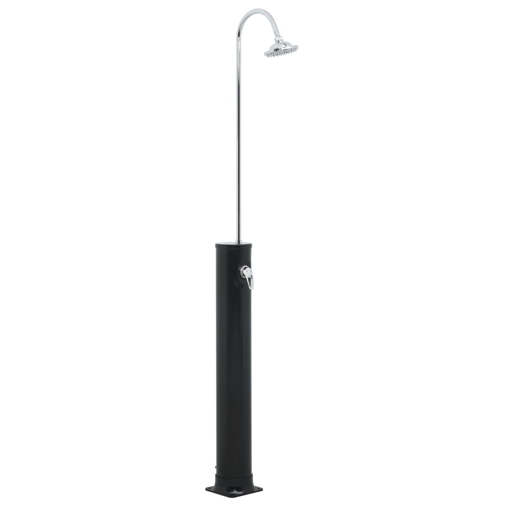 Soloppvarmet dusj svart 214 cm 20 L