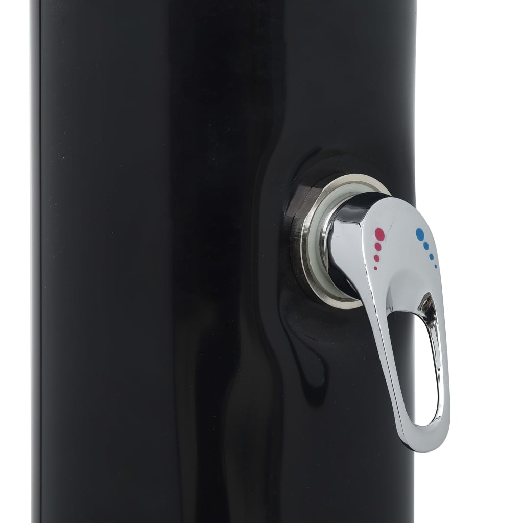 Soloppvarmet dusj svart 214 cm 20 L