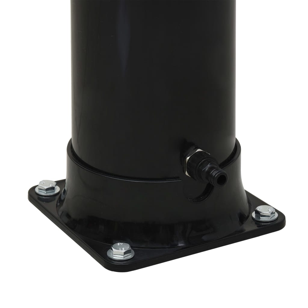 Soloppvarmet dusj svart 214 cm 20 L