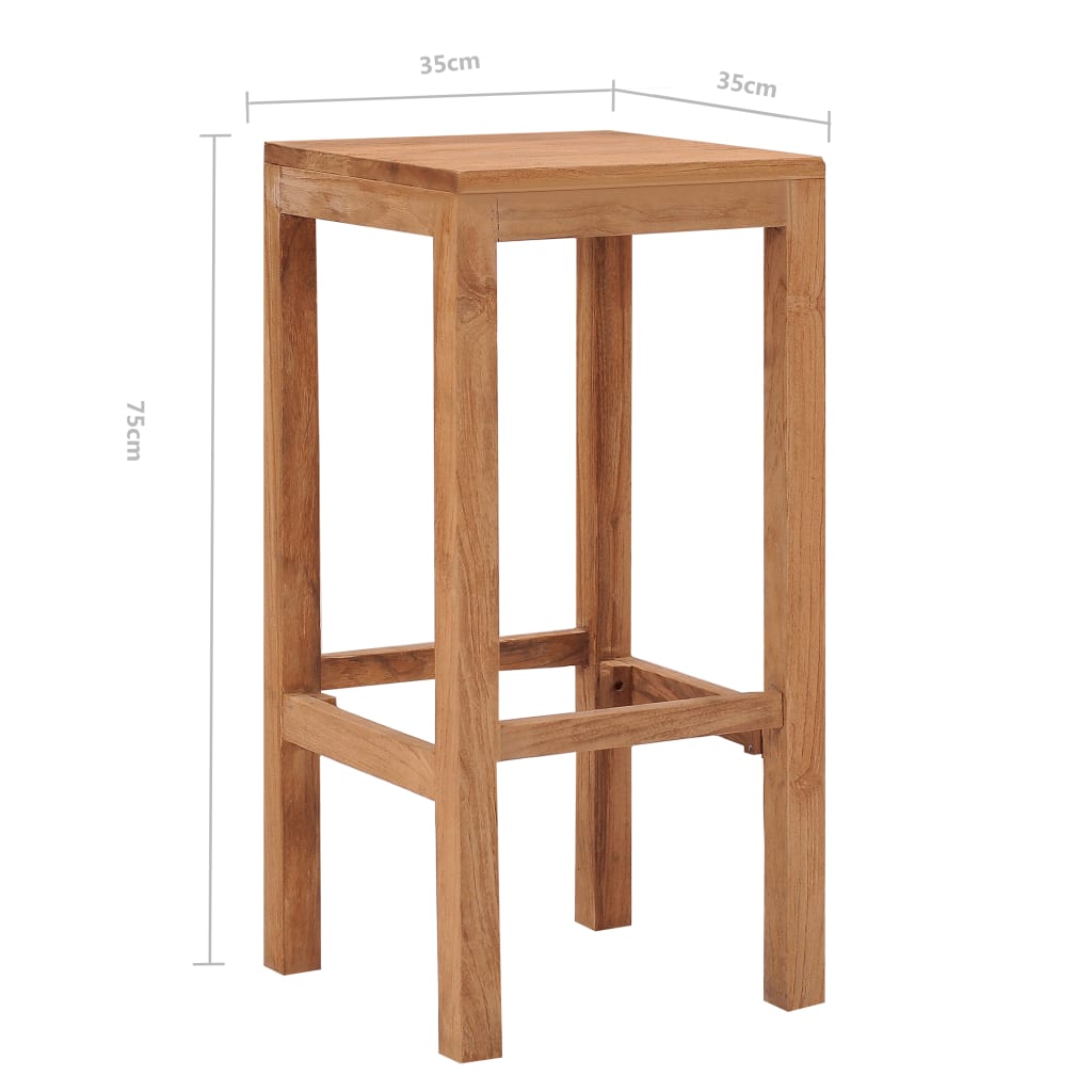 Barkrakker 2 stk heltre teak