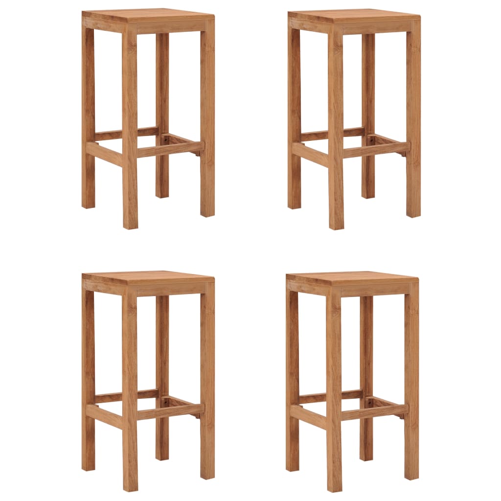 Barkrakker 4 stk heltre teak