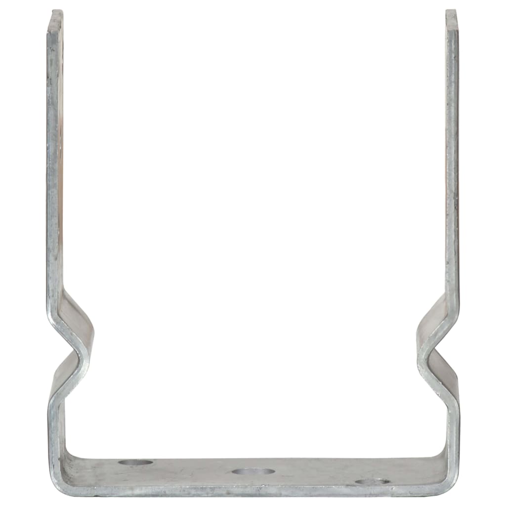 Gjerdespyd 6 stk sølv 12x6x15 cm galvanisert stål vidaXL