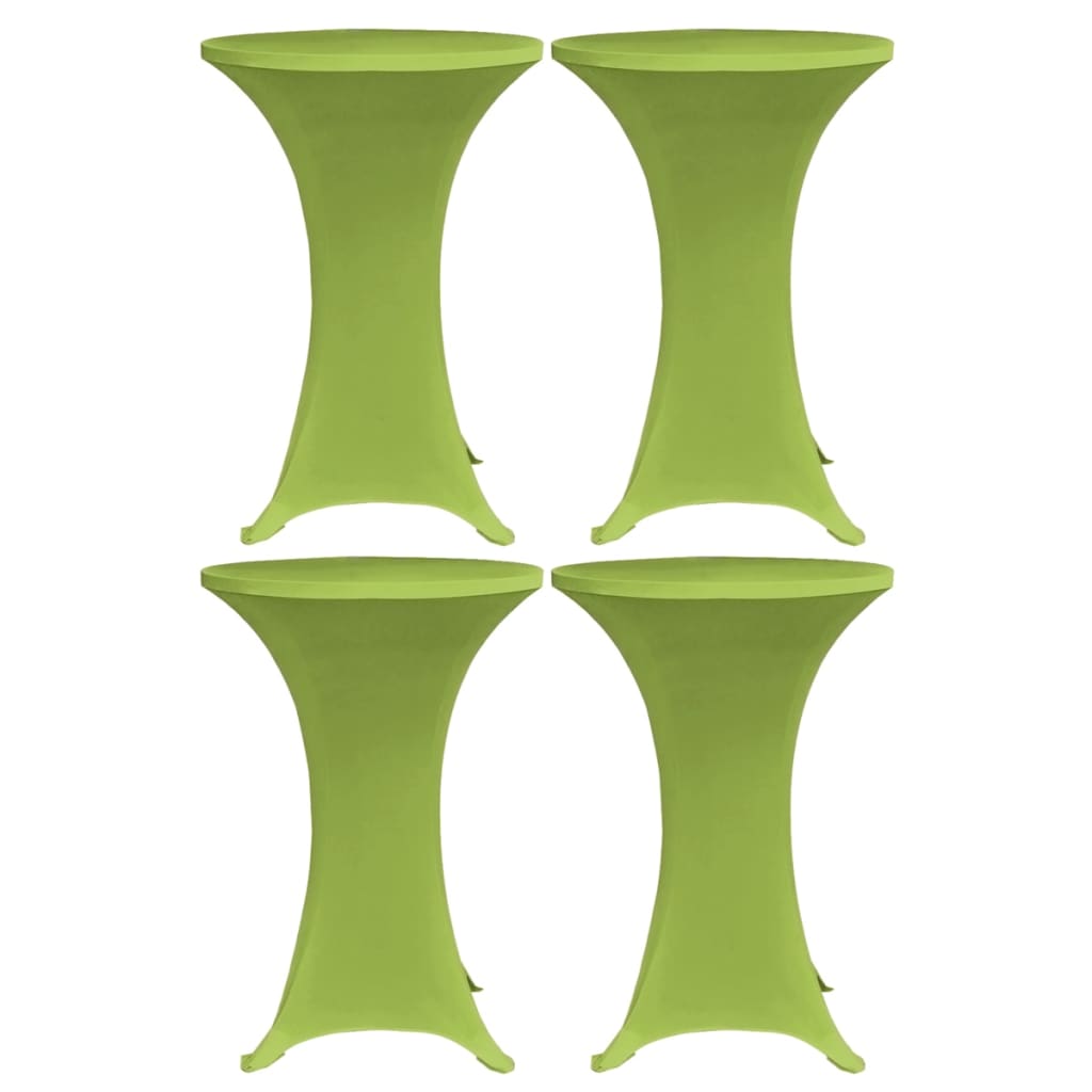 Elastisk bordduk 4 stk 60 cm grønn