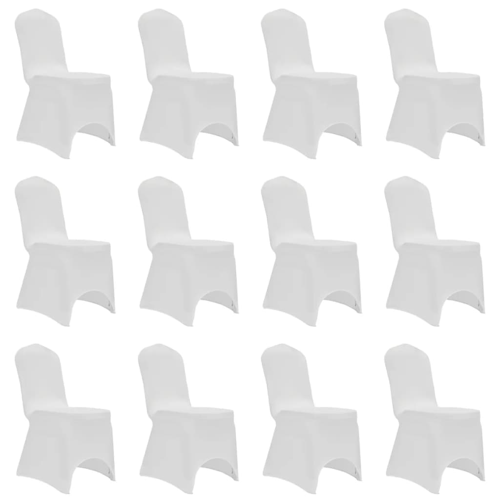 Stoltrekk elastisk hvit 12 stk