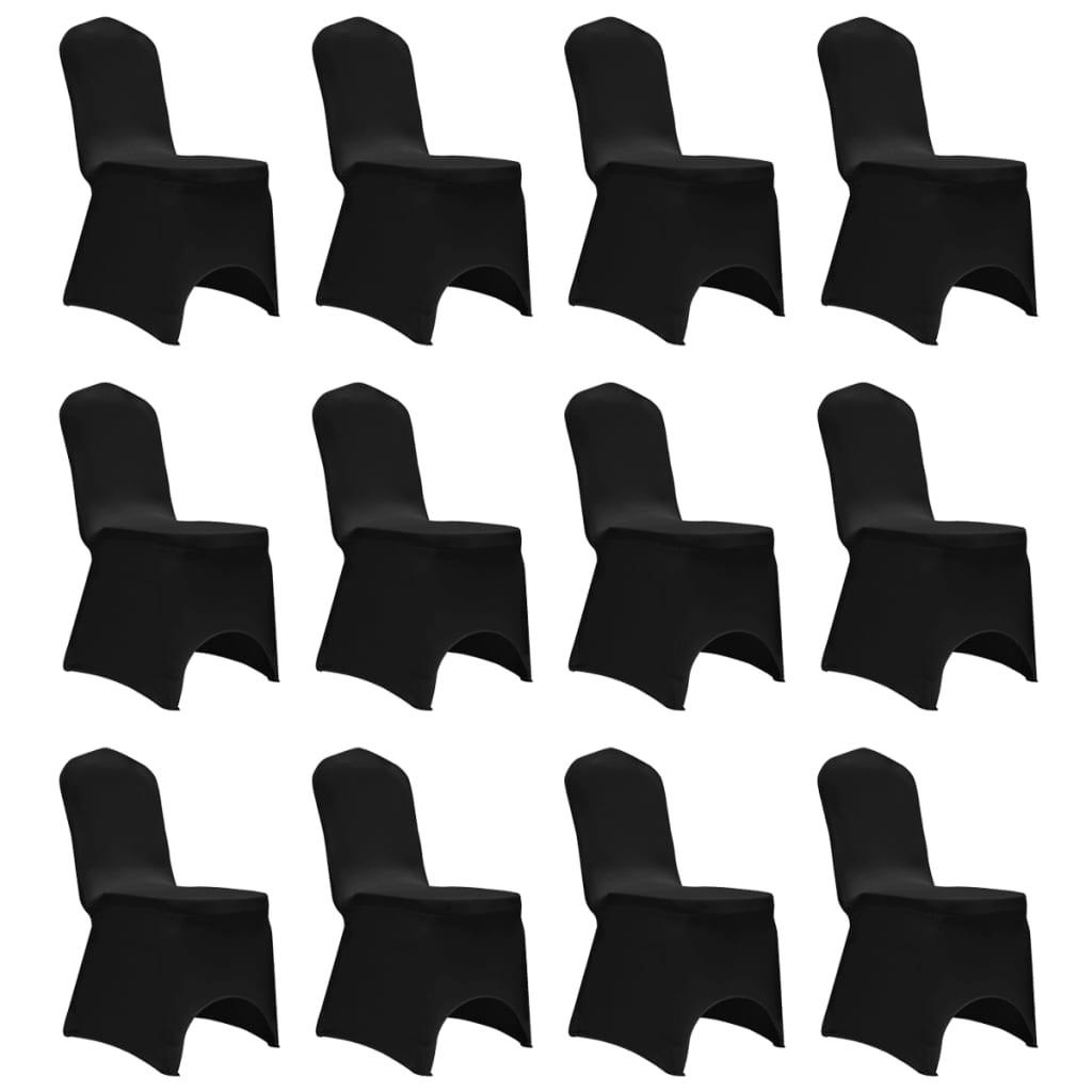 Stoltrekk elastisk svart 12 stk