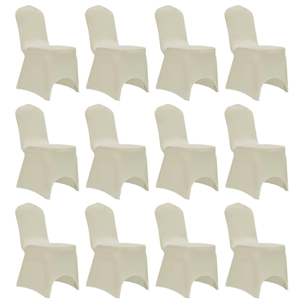 Stoltrekk elastisk kremhvit 12 stk