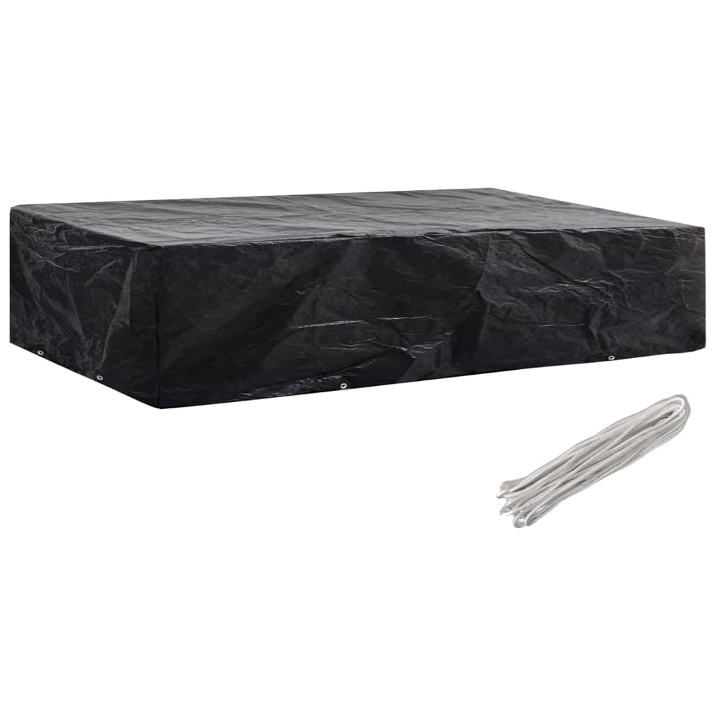 Solsengtrekk for hage 2 stk 8 maljer 218x77x55 cm vidaXL