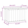 Oppbevaringskasse 109x67x65 cm antrasitt