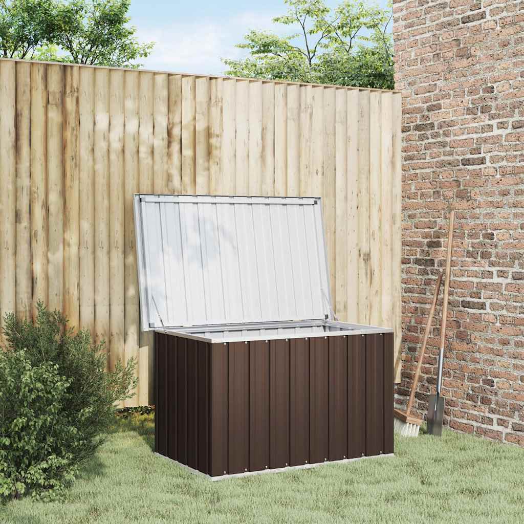 Oppbevaringsboks for hagen brun 109x67x65 cm