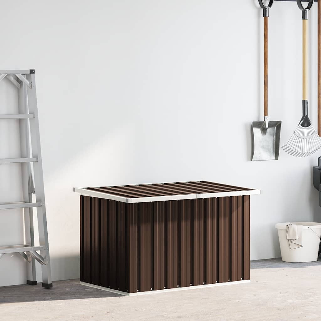 Oppbevaringsboks for hagen brun 109x67x65 cm