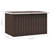 Oppbevaringskasse 149x99x93 cm brun