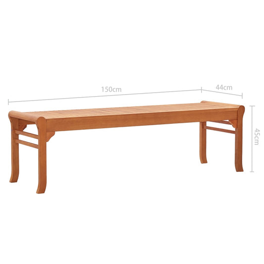 3-seters hagebenk 150 cm heltre eukalyptus