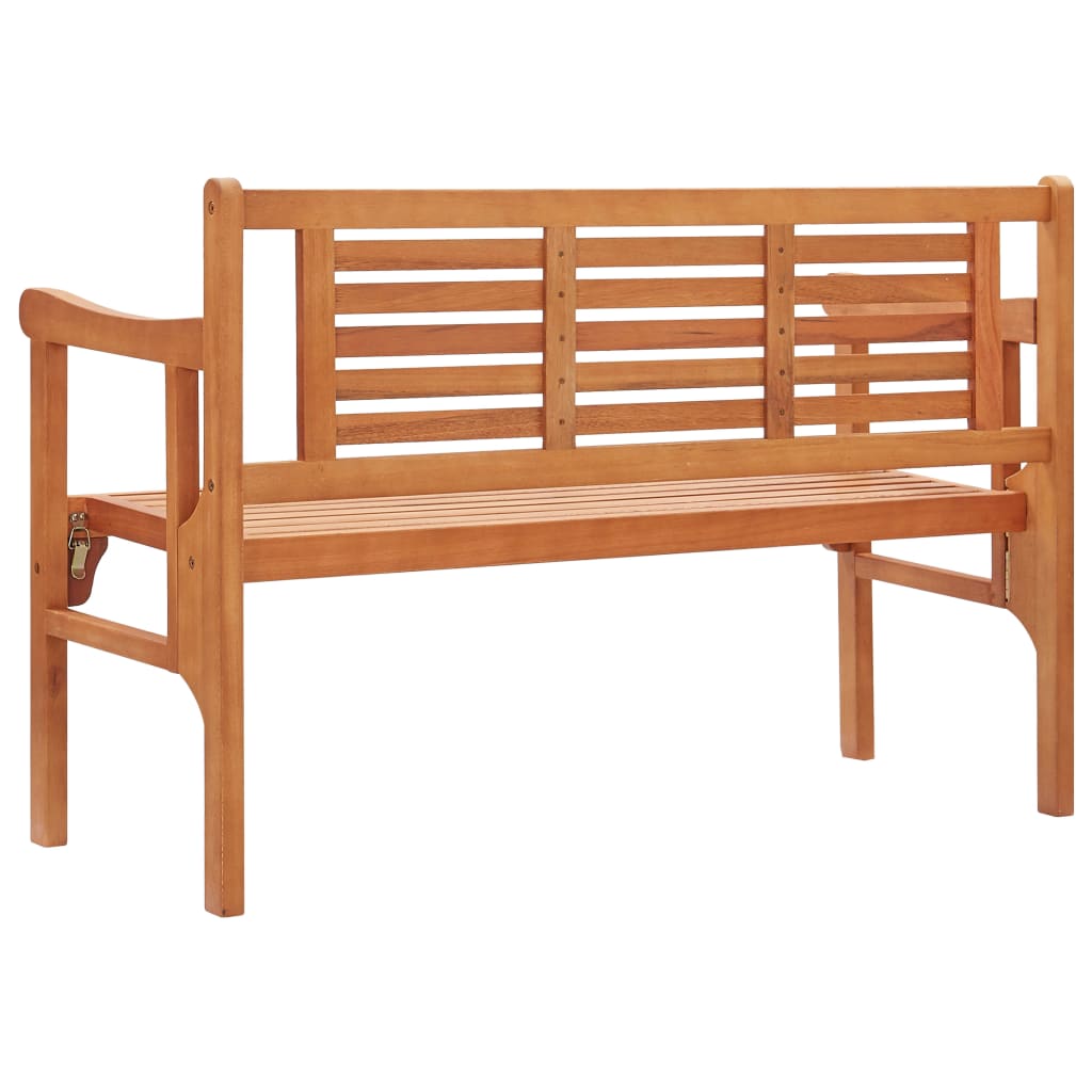 Sammenleggbar hagebenk 120 cm heltre eukalyptus