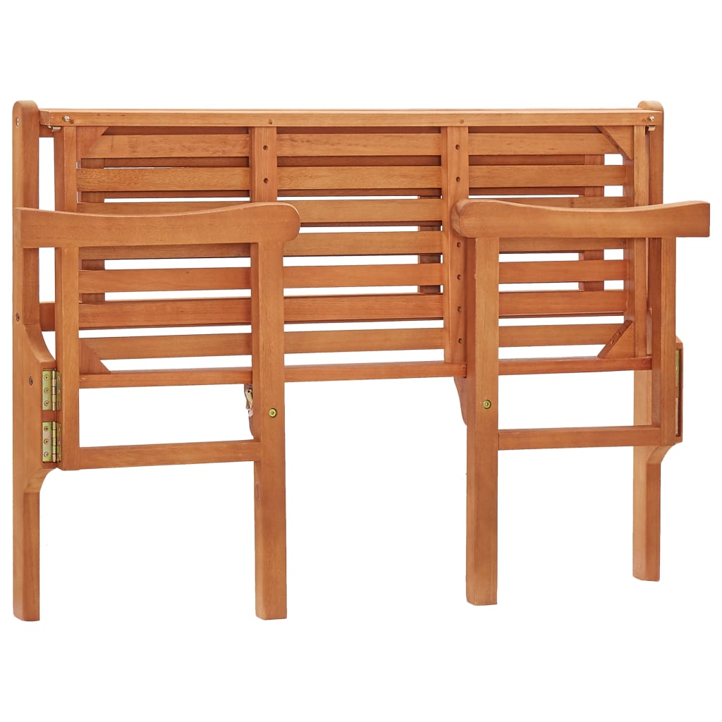 Sammenleggbar hagebenk 120 cm heltre eukalyptus