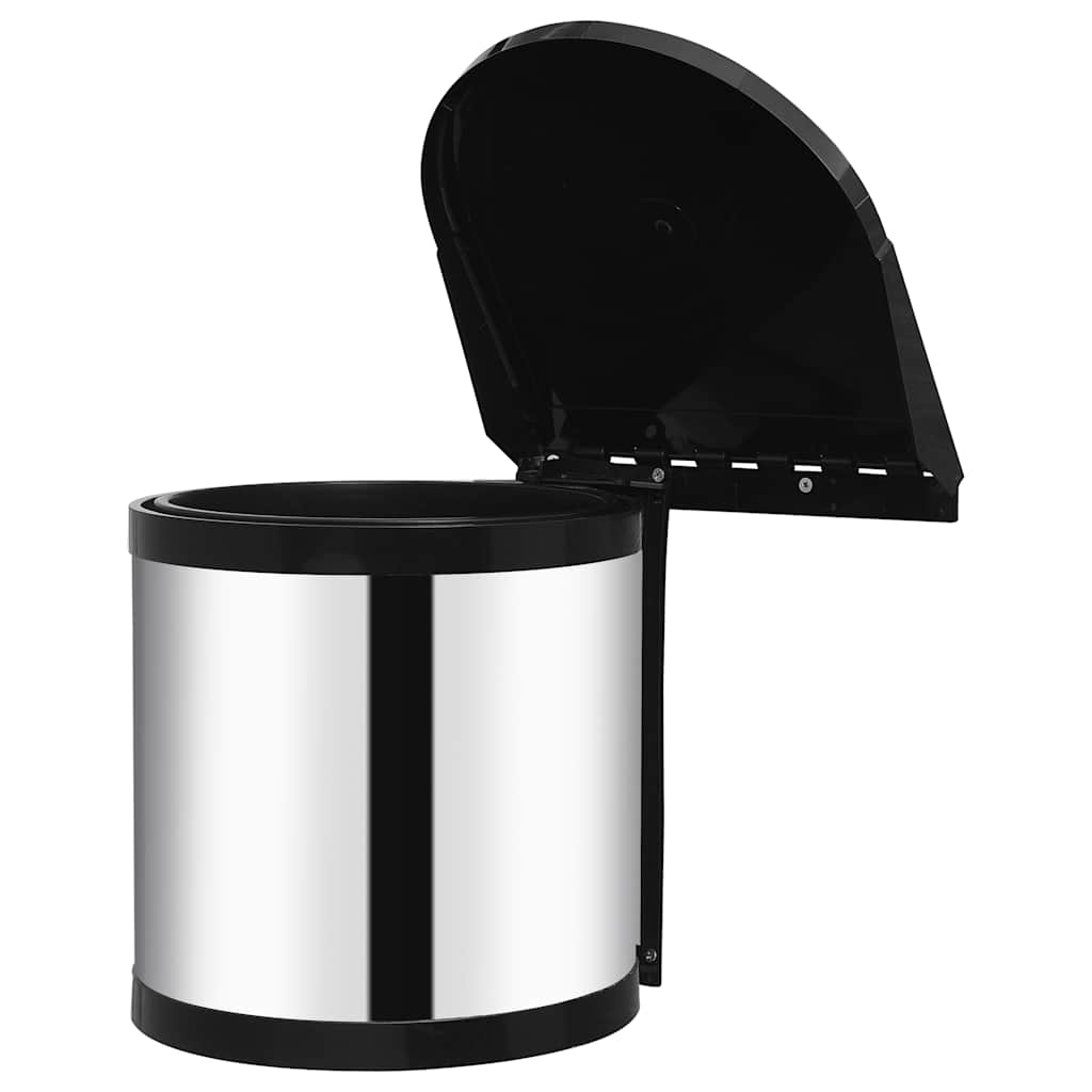 Innebygd søppelbøtte rustfritt stål 8 L