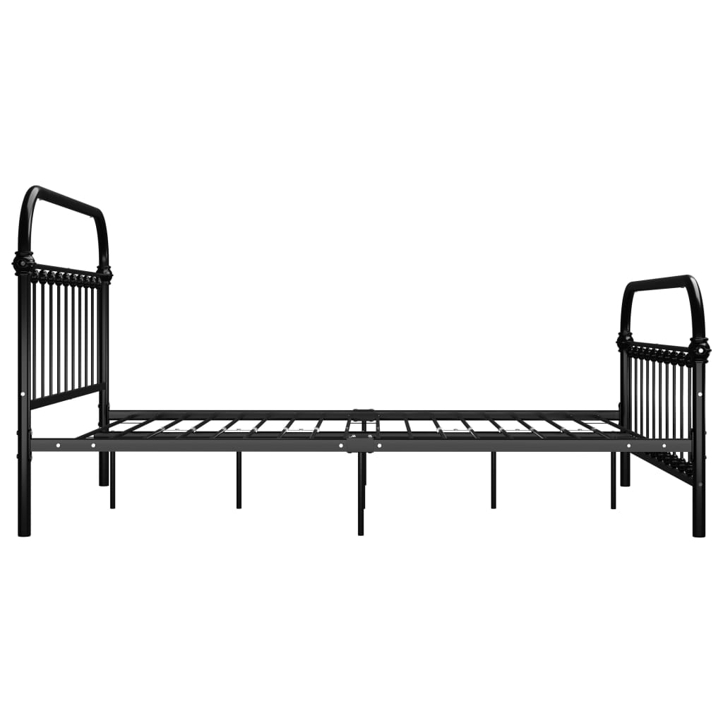 Sengeramme svart metall 120x200 cm