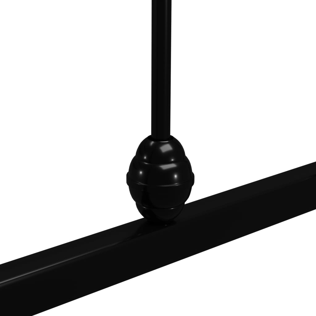 Sengeramme svart metall 140x200 cm