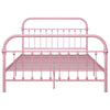 Sengeramme rosa metall 120x200 cm