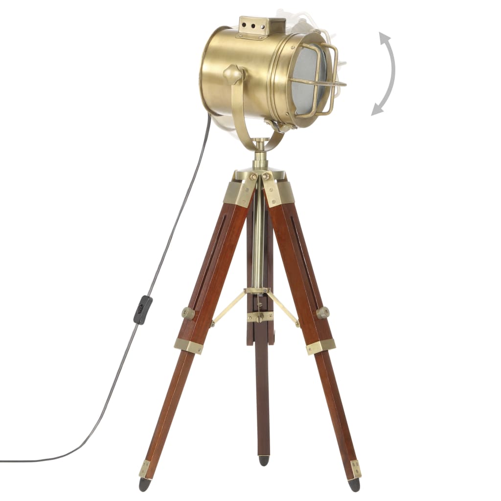 Gulvlampe med stativ heltre mango 69 cm