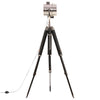 Gulvlampe med stativ heltre mango 165 cm