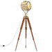 Gulvlampe med stativ heltre mango 165 cm
