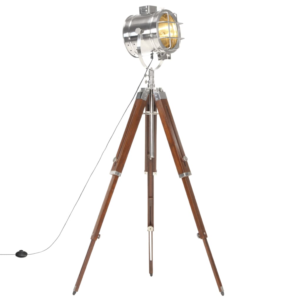 Gulvlampe med stativ heltre mango 165 cm