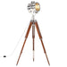 Gulvlampe med stativ heltre mango 165 cm
