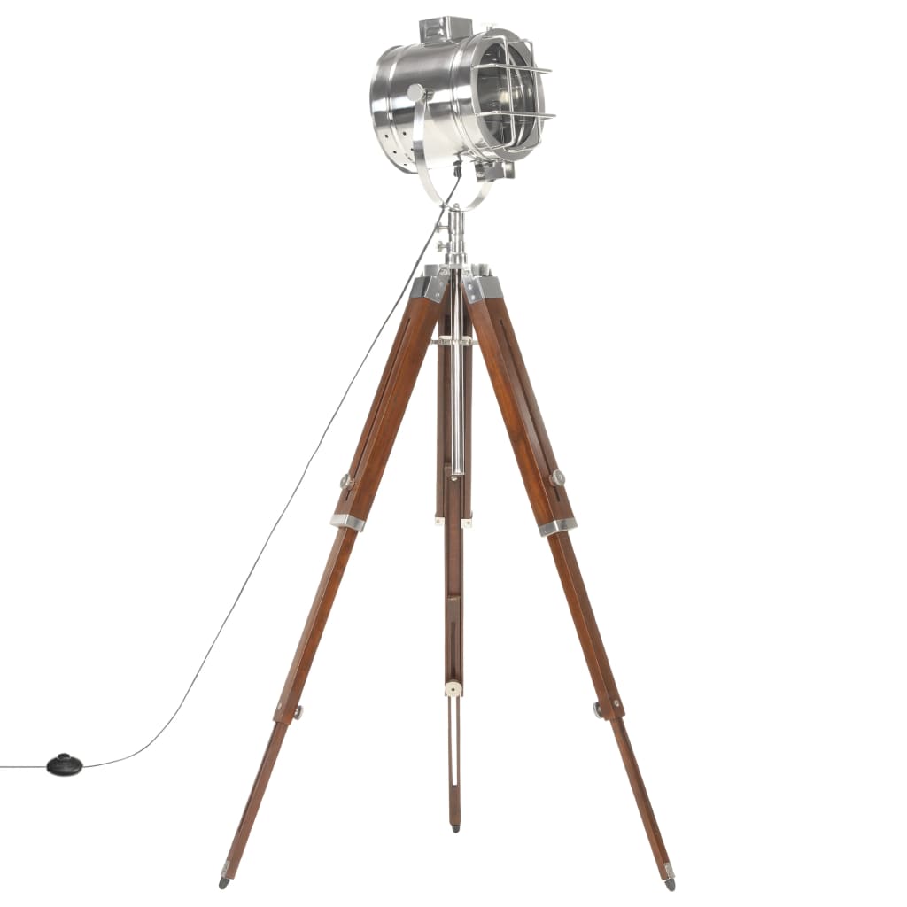 Gulvlampe med stativ heltre mango 165 cm