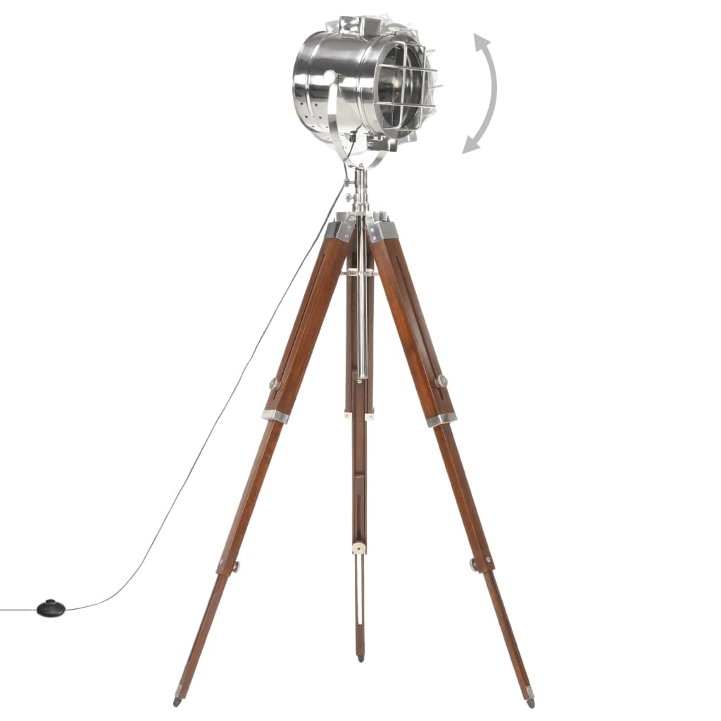 Gulvlampe med stativ heltre mango 165 cm