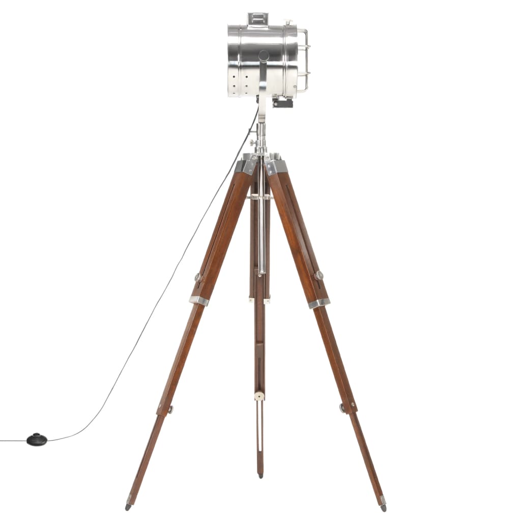 Gulvlampe med stativ heltre mango 165 cm