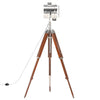 Gulvlampe med stativ heltre mango 165 cm