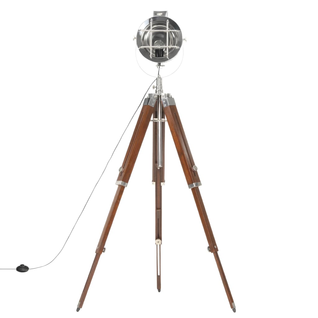 Gulvlampe med stativ heltre mango 165 cm