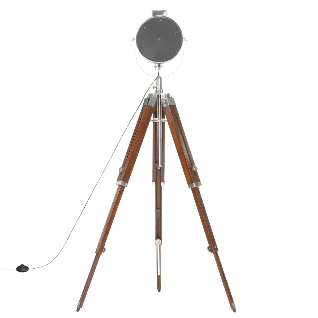 Gulvlampe med stativ heltre mango 165 cm