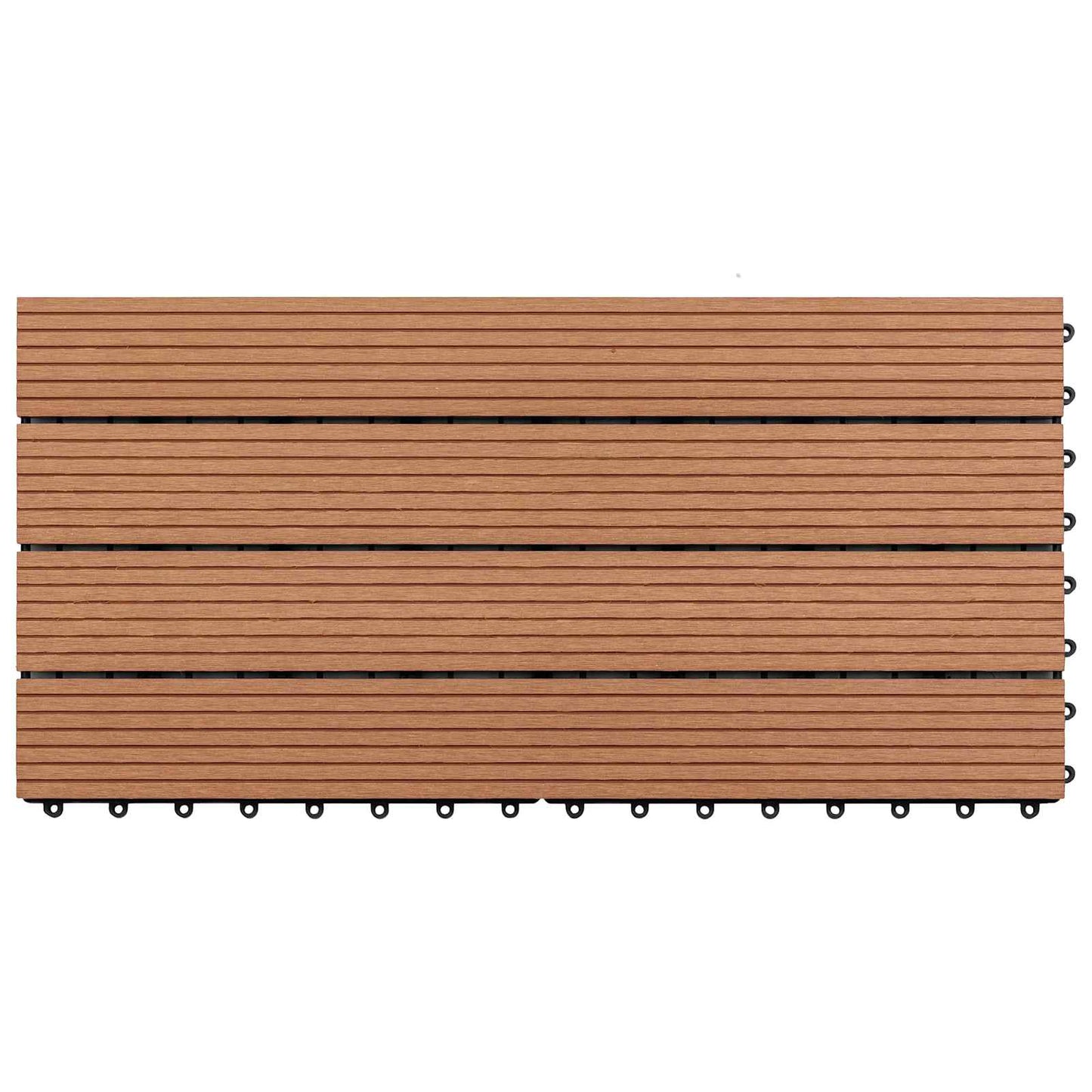 Terrasseflis 6 pcs Brun 60 x 30 cm WPC