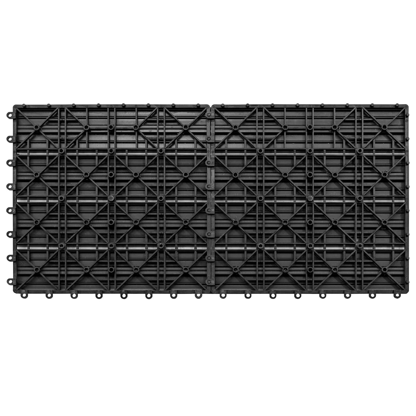 Terrasseflis 6 pcs Grå 60 x 30 cm WPC