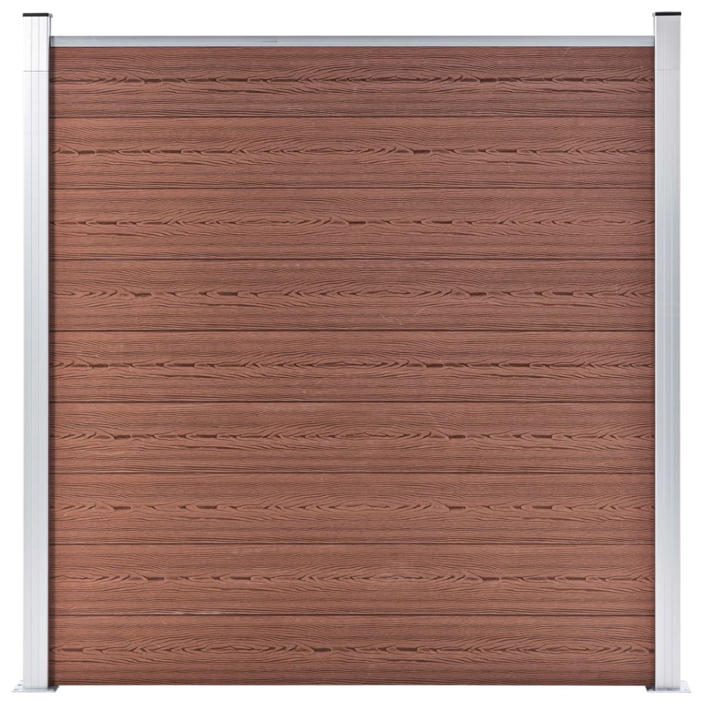 Hagegjerde WPC 180x186 cm brun