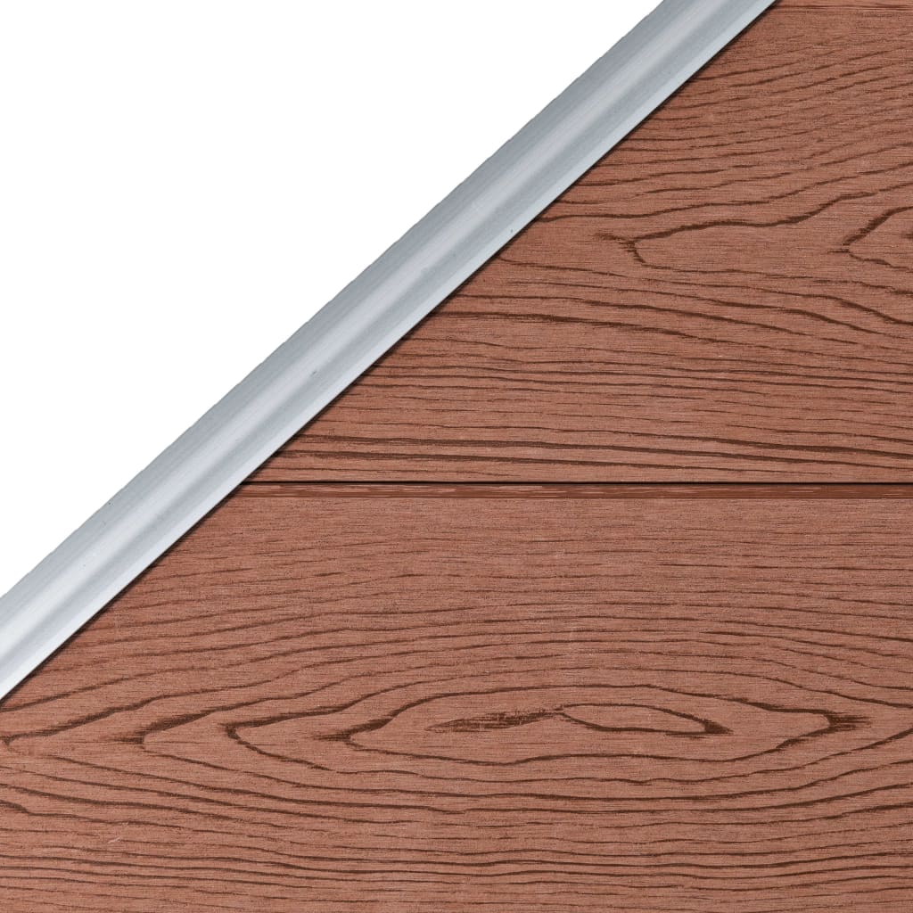 Gjerdepanel WPC 95x(105-180) cm brun