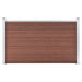 Hagegjerde WPC 180x105 cm brun vidaXL
