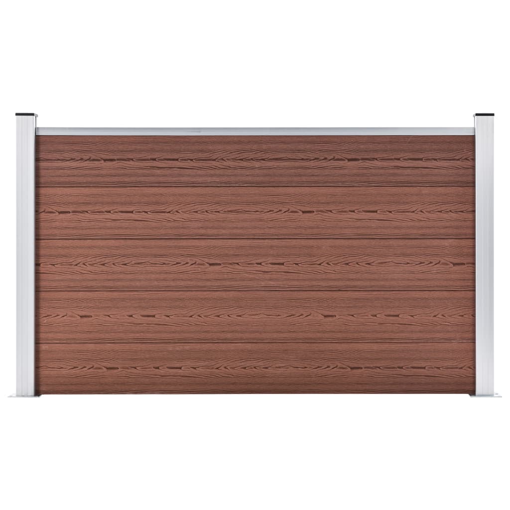 Hagegjerde WPC 180x105 cm brun vidaXL