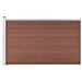 Hagegjerde WPC 175x105 cm brun