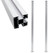 Gjerdestolper 2 stk aluminium 185 cm vidaXL