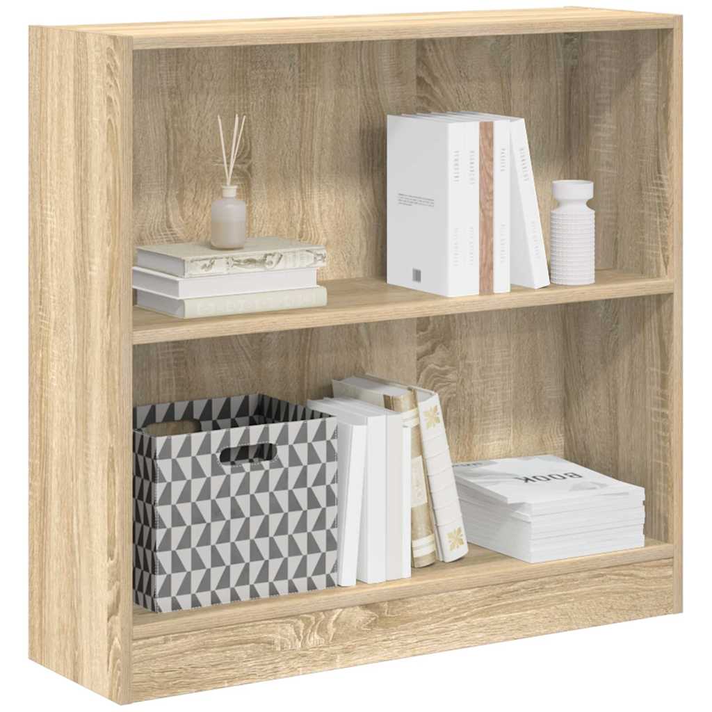 Bokhylle sonoma eik 80x24x75 cm konstruert tre