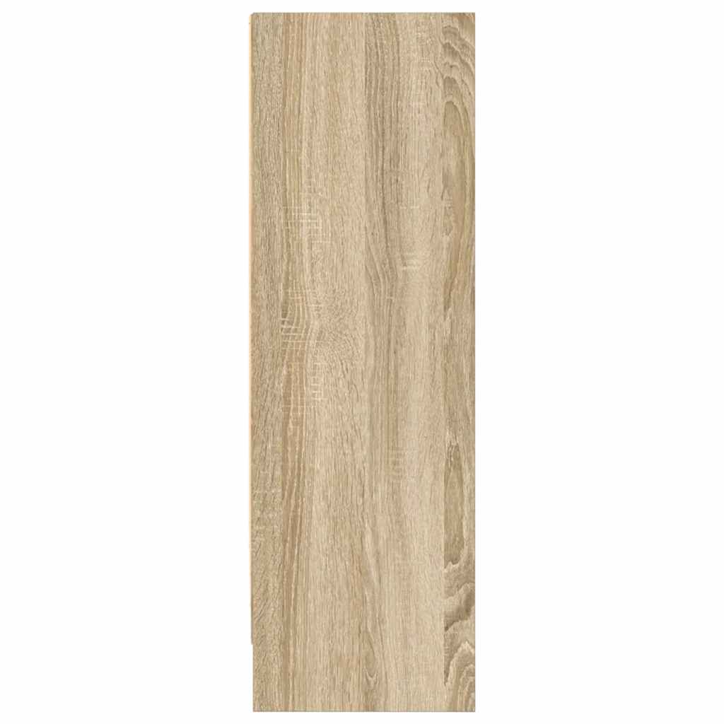 Bokhylle sonoma eik 80x24x75 cm konstruert tre