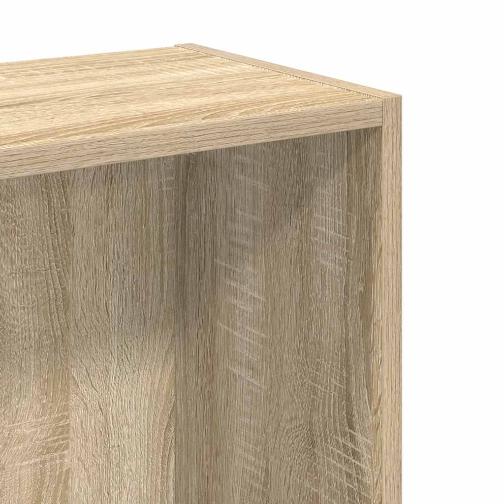 Bokhylle sonoma eik 80x24x75 cm konstruert tre
