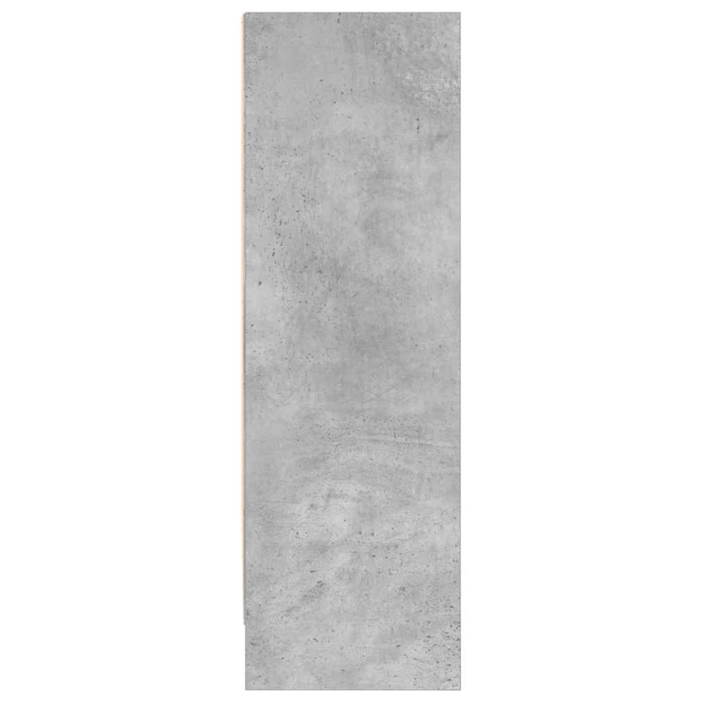 Bokhylle betonggrå 80x24x75 cm konstruert tre