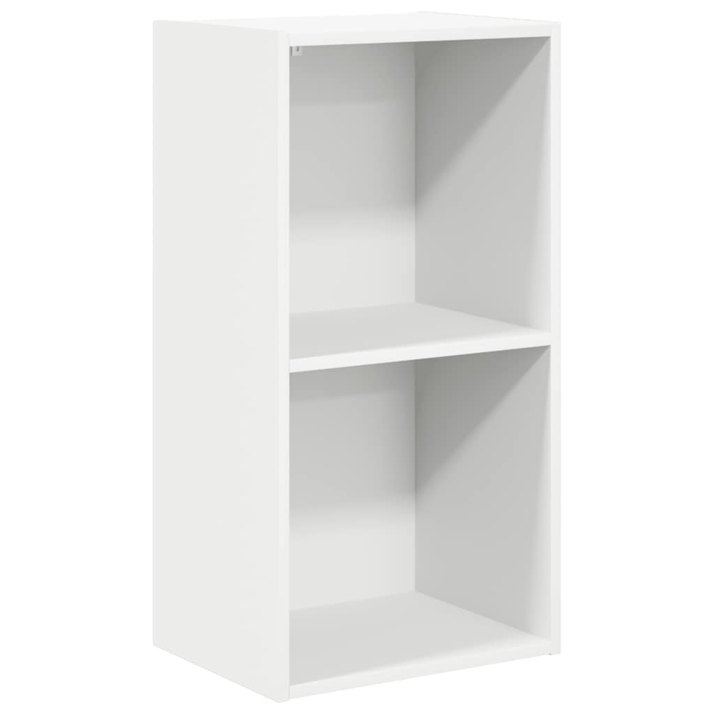 Bokhylle hvit 40x30x76,5 cm konstruert tre